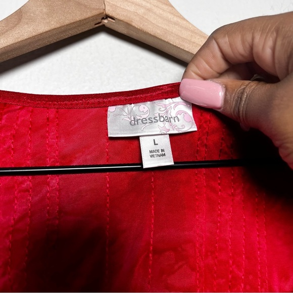 VTG 90s Women Whymsigoth Top Large Red Corset Sequin Fairy Grunge Western - Picture 3 of 8